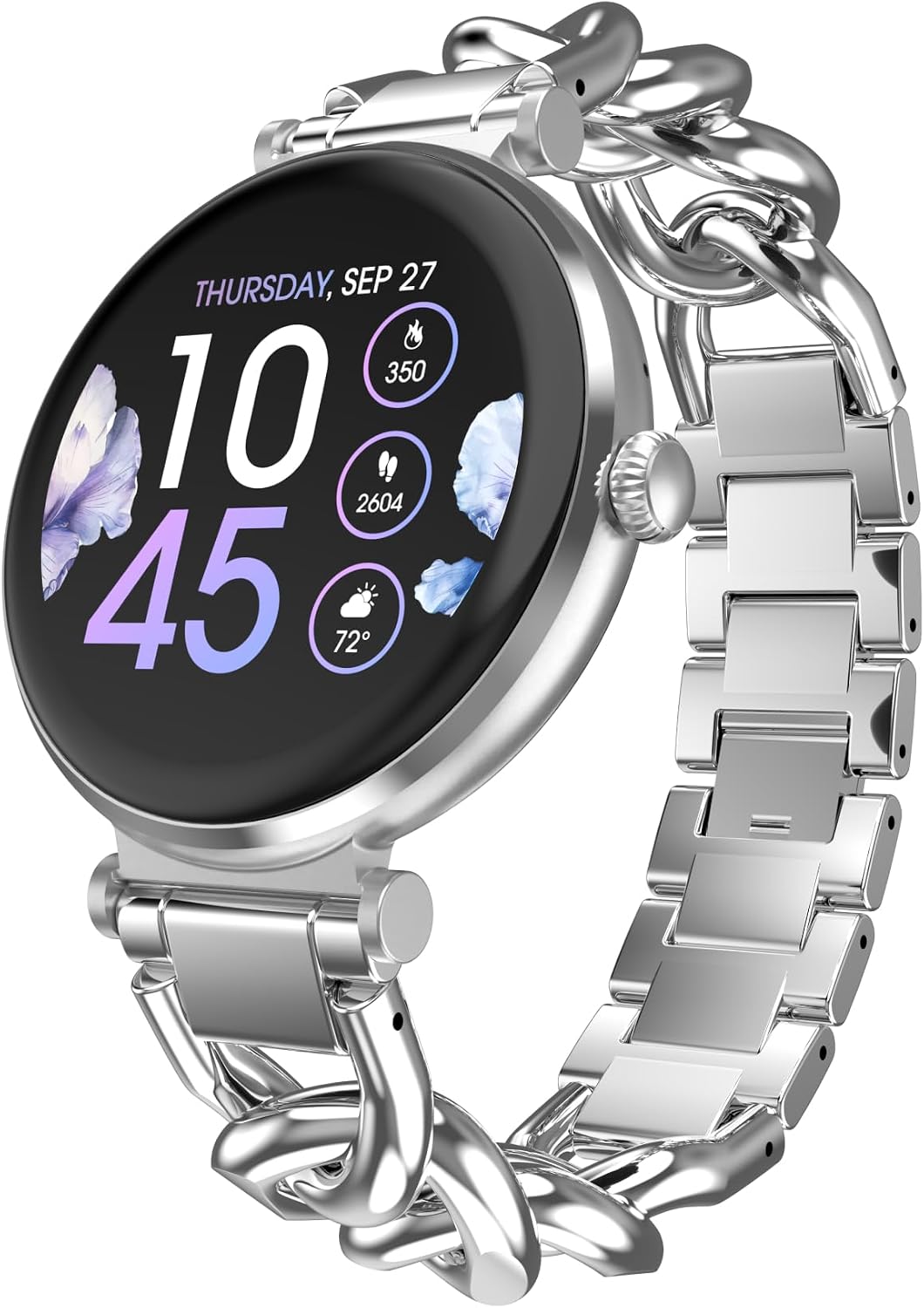 iTouch Bloom - Reloj inteligente para mujer, pantalla AMOLED de 1.32 pulgadas, rastreador de actividad física con llamadas Bluetooth, seguimiento de frecuencia cardíaca y sueño, más de 60 modos deportivos, reloj inteligente impermeable IP68 para Android y