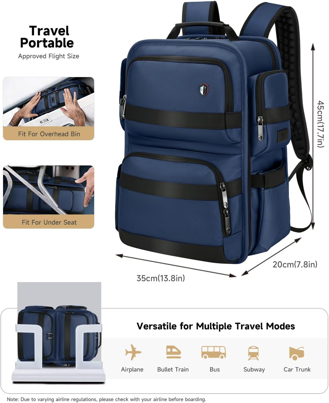 RoyalAnt Mochila de trabajo para hombres, mochila para laptop de 17...