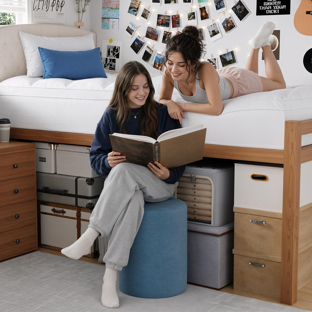Cubrecolchón individual XL de ELEMUSE para dormitorio universitario