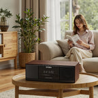 Sistema estéreo para el hogar Bluetooth con reproductor de CD