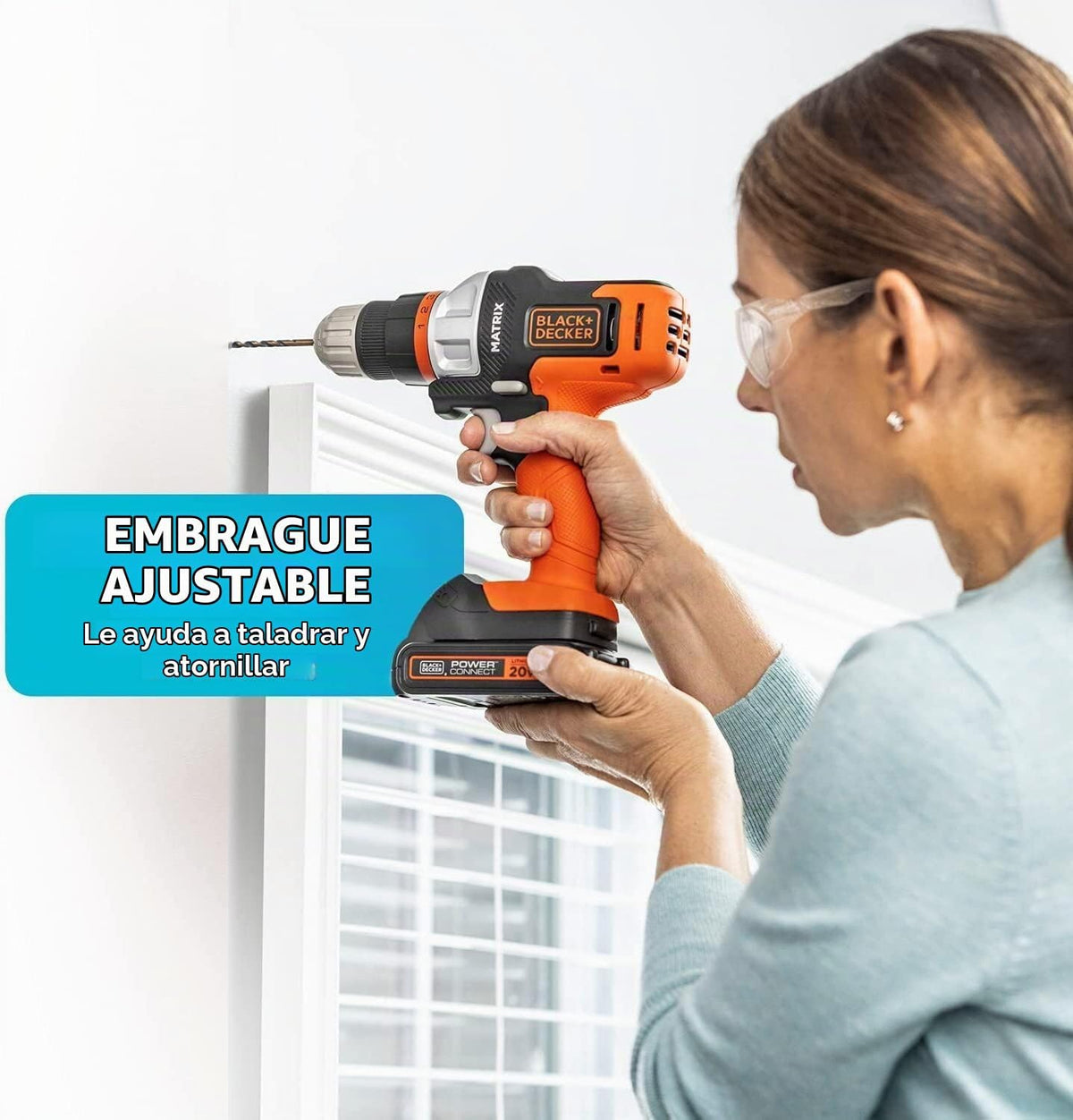 Destornillador/perforadora Black & Decker 20 V MAX con 1 baterías de litio