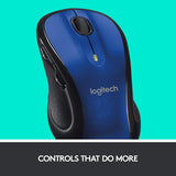 Logitech M510 - Mouse inalámbrico para computador Forma cómoda con...