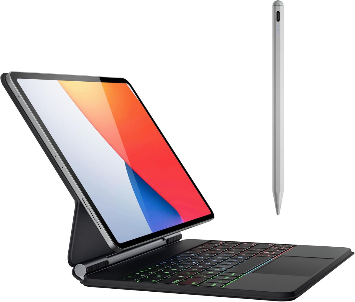 doqo Funda de teclado y lápiz óptico para iPad de 11 pulgadas
