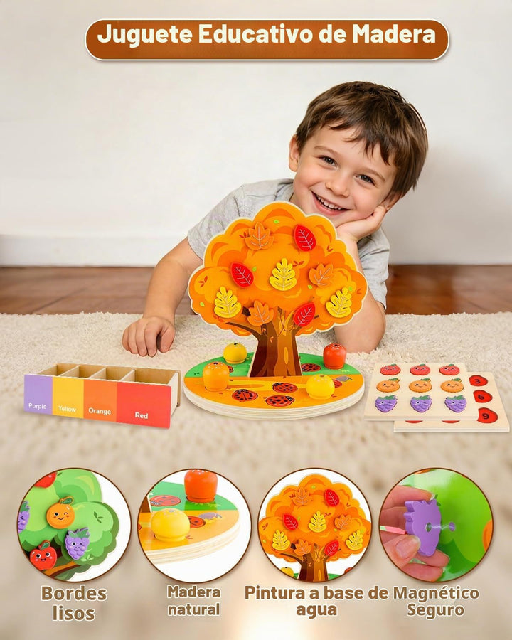 Juguete de clasificación de madera Montessori para niños de 3 a 5 a...