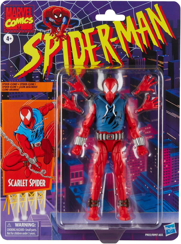 Marvel Legends Series Scarlet Spider, Spider-Man Comics Figura de a...