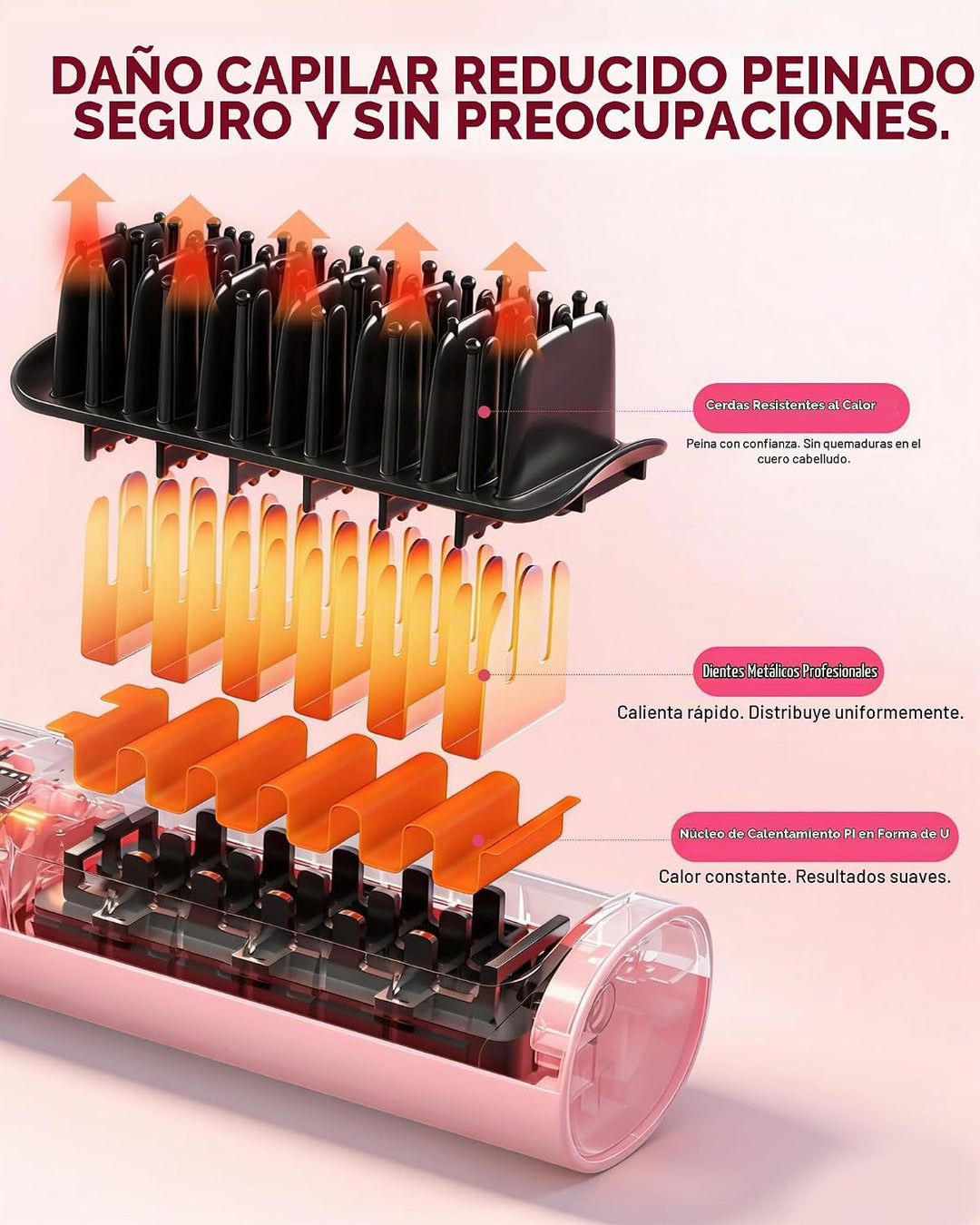 Plancha de pelo inalámbrica E3