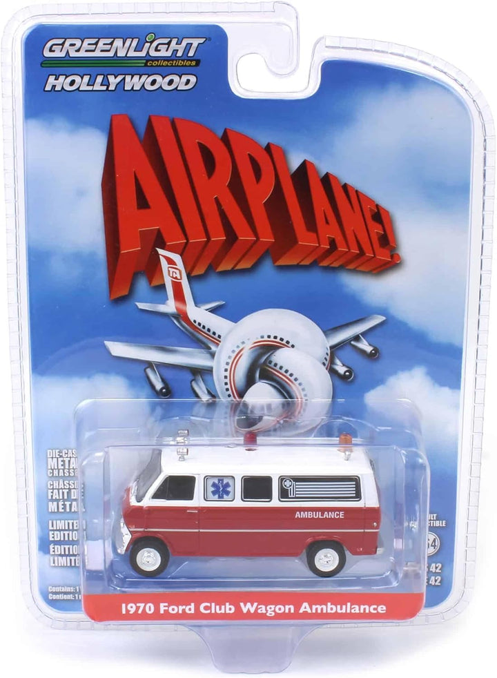 Truck 1/64 1970 Club Wagon Ambulance Airplane Hollywood