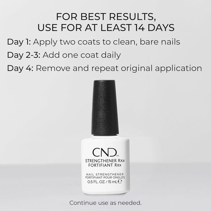 CND™ Fortalecedor RXx, fortalecedor de uñas para uñas más duras y f...
