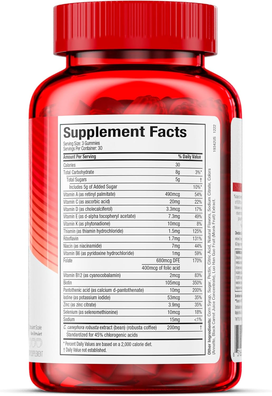Gummies de nutrición Hydroxycut, frutas surtidas, 90 unidades, 1, 1