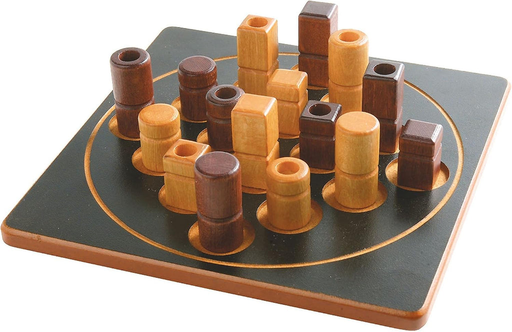 Quarto Mini | Ganador de Mensa Select | Versión para viajes del juego de estrategia abstracta de madera para niños y adultos | Favorito de la noche de juegos familiares | A partir de 8 años | 2 jugadores | 15 minutos