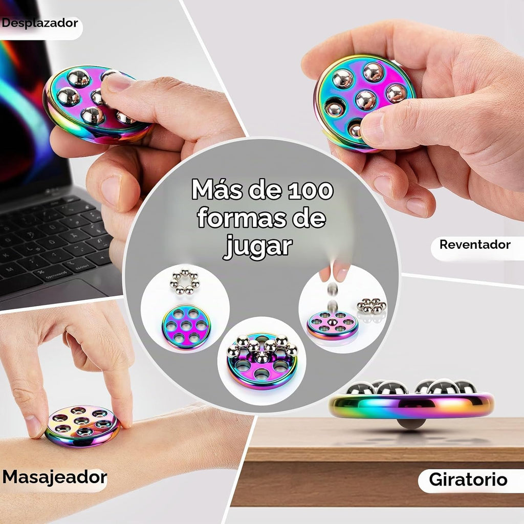 Juguetes antiestrés para adultos, envoltura de burbujas de metal Pop It