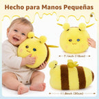 Juguete de peluche de abeja, juguete musical electrónico interactivo