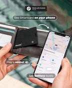 Rhinokey® Tarjeta Rastreadora de Cartera funciona con Find Hub recargable de Google