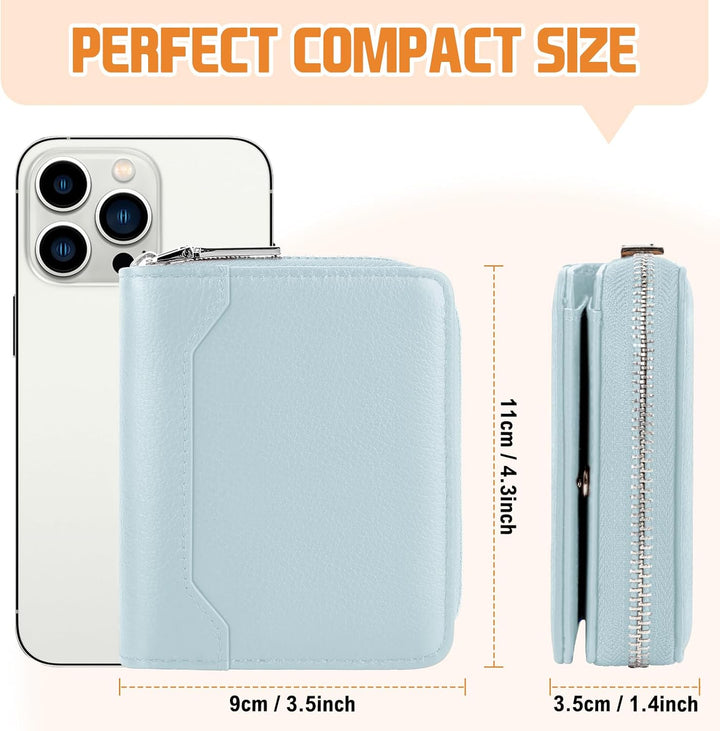 HUANLANG Billetera para hombre con bloqueo RFID, multitarjetero, bi...