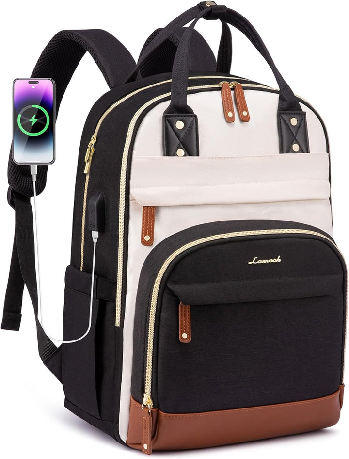 LOVEVOOK - Mochila para laptop para mujer, mochilas de viaje de tra...
