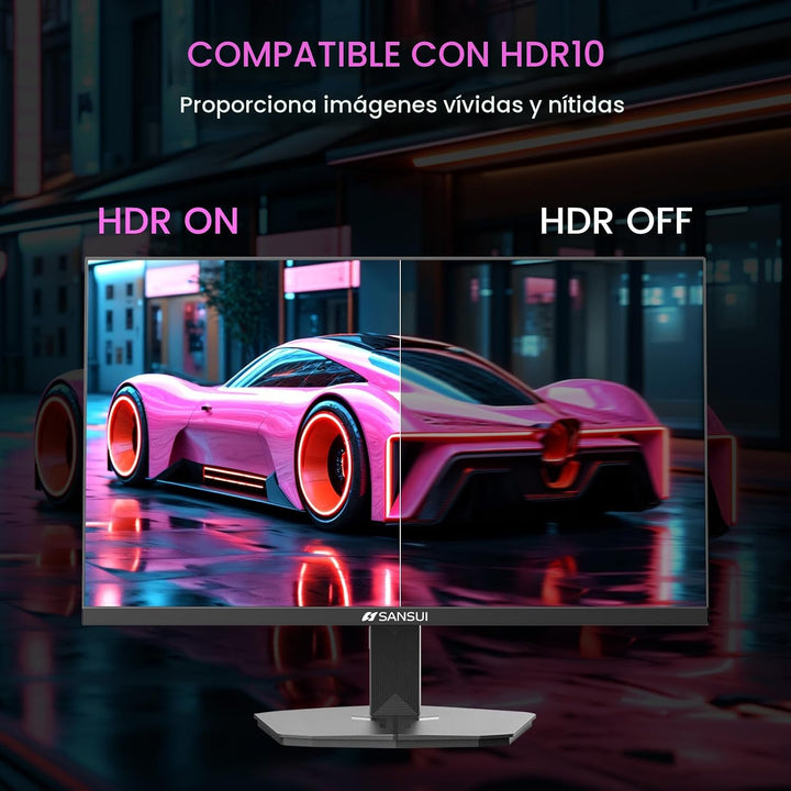 SANSUI - Monitor para juegos de 24 pulgadas, 1 ms, 200 Hz, monitor...