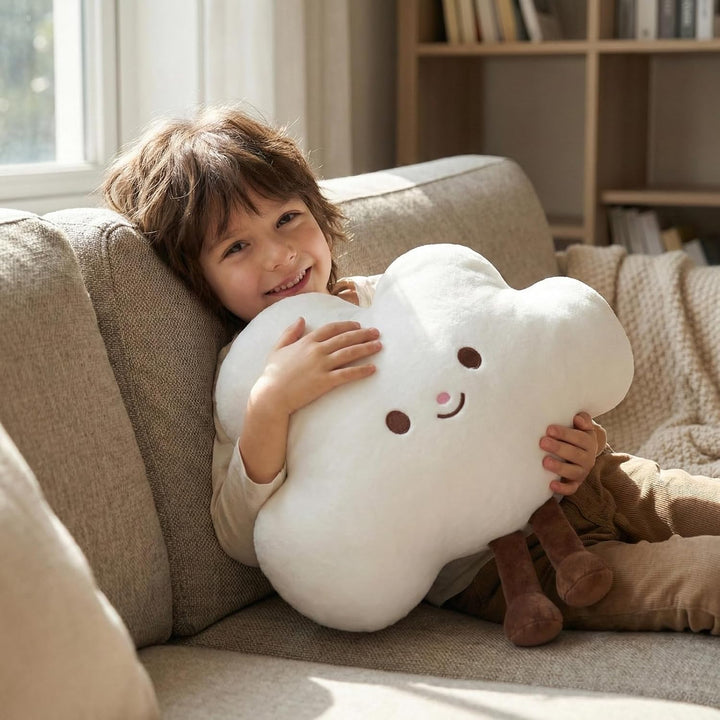 WEIGEDU Peluche de nube de animal de peluche, linda almohada de cie...