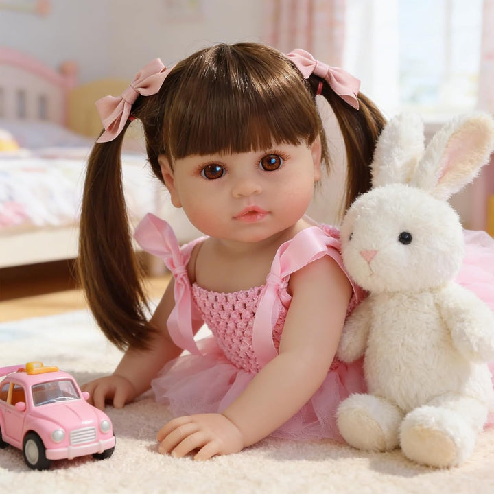 SCOM Muñecas Reborn realistas Niña - Muñeca bebé realista de 20 pul...