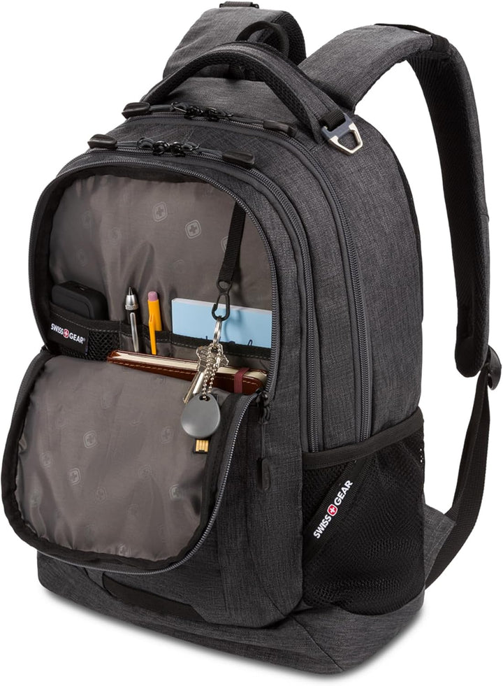 SwissGear - Mochila para laptop Cecil 5505, Carbón vegetal