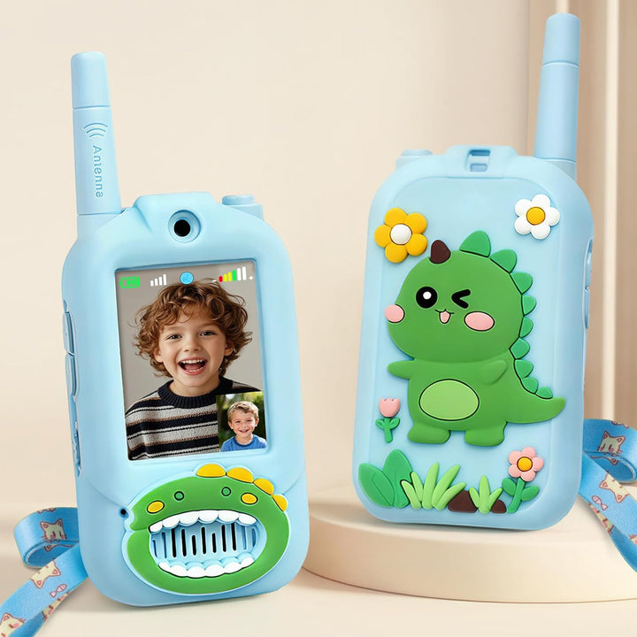 Walkie Talkie para niños con video: paquete de 2 juguetes recargabl...