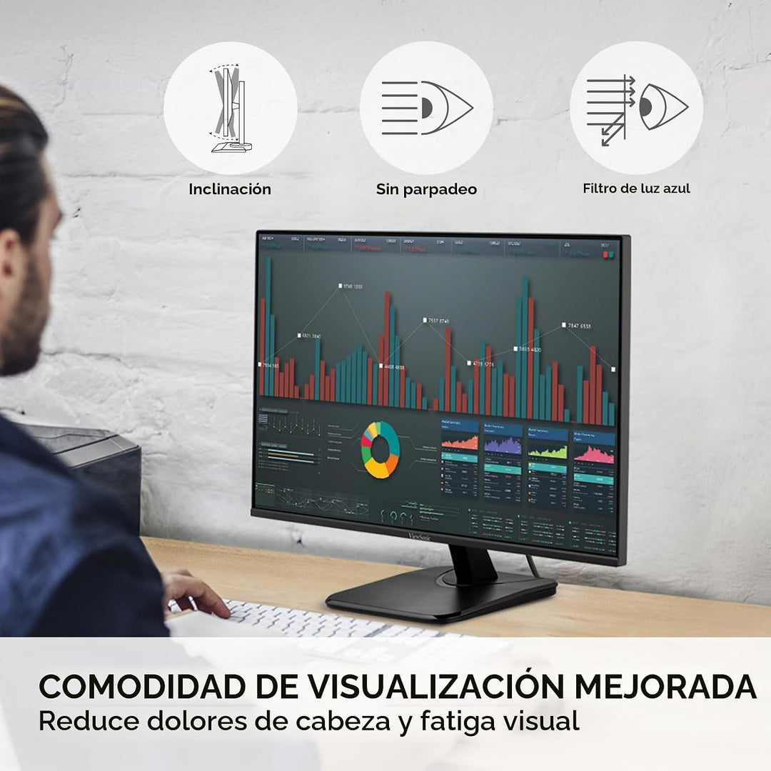 ViewSonic VA2756A-MHD - Monitor IPS de 27 pulgadas, 1080p, con 120H...
