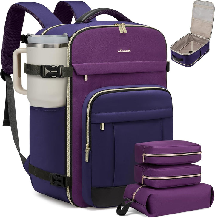 LOVEVOOK Mochila de viaje para mujeres y hombres, mochila de mano y...
