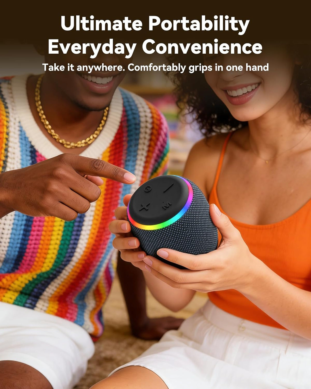 BassBloom Room 3 Altavoz Bluetooth portátil, IPX6 impermeable, empa...
