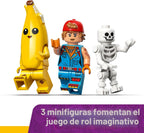 LEGO Fortnite Peely & Sparkplug's Camp - Juego de construcción de videojuegos para niñas y niños a partir de 7 años - Figuras de juguete de Fortnite Peely, Sparkplug y más - Idea de regalo para cumpleaños - 77075