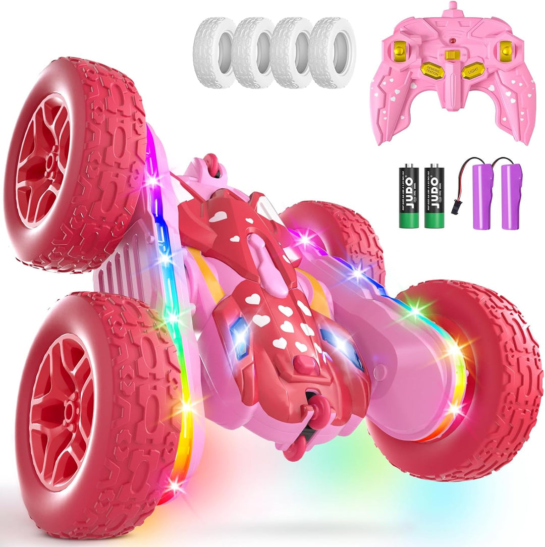 Terucle - Automóvil de control remoto para niñas, autos RC rosas, v...