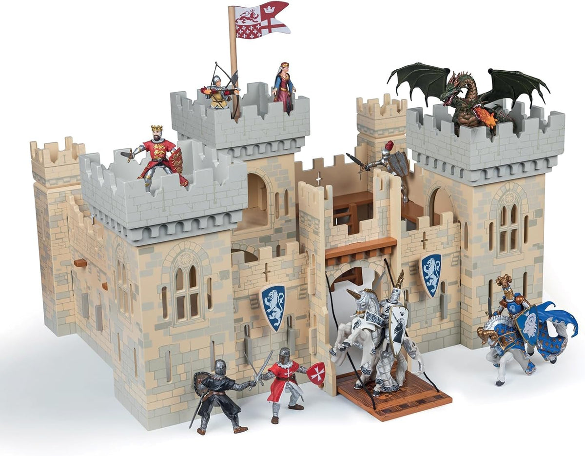 Papo Weapon Master's Wooden Castle, Medieval Collection, Kids Ages 3+