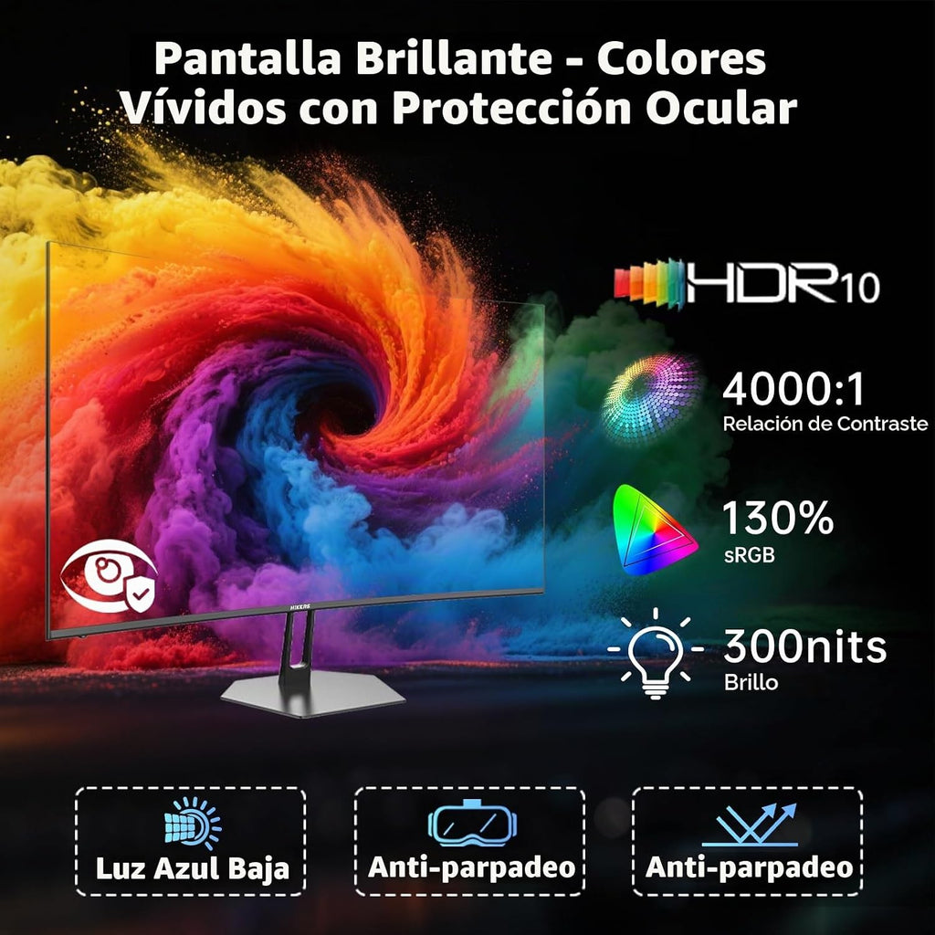 Hikers Monitor curvo para juegos de 27 pulgadas 240Hz, monitor de c...