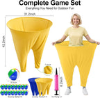 Pantalones de Abuela Juego de Patio Juegos de Fiesta Raros Pantalones con Pelotas que Rebotan y Bomba de Aire Pantalones de Abuela de Gran Tamaño Juego al Aire Libre para Adultos y Familia