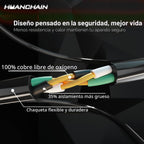 HUANCHAIN Cable de extensión negro de 50 pies, calibre 16, cable eléctrico