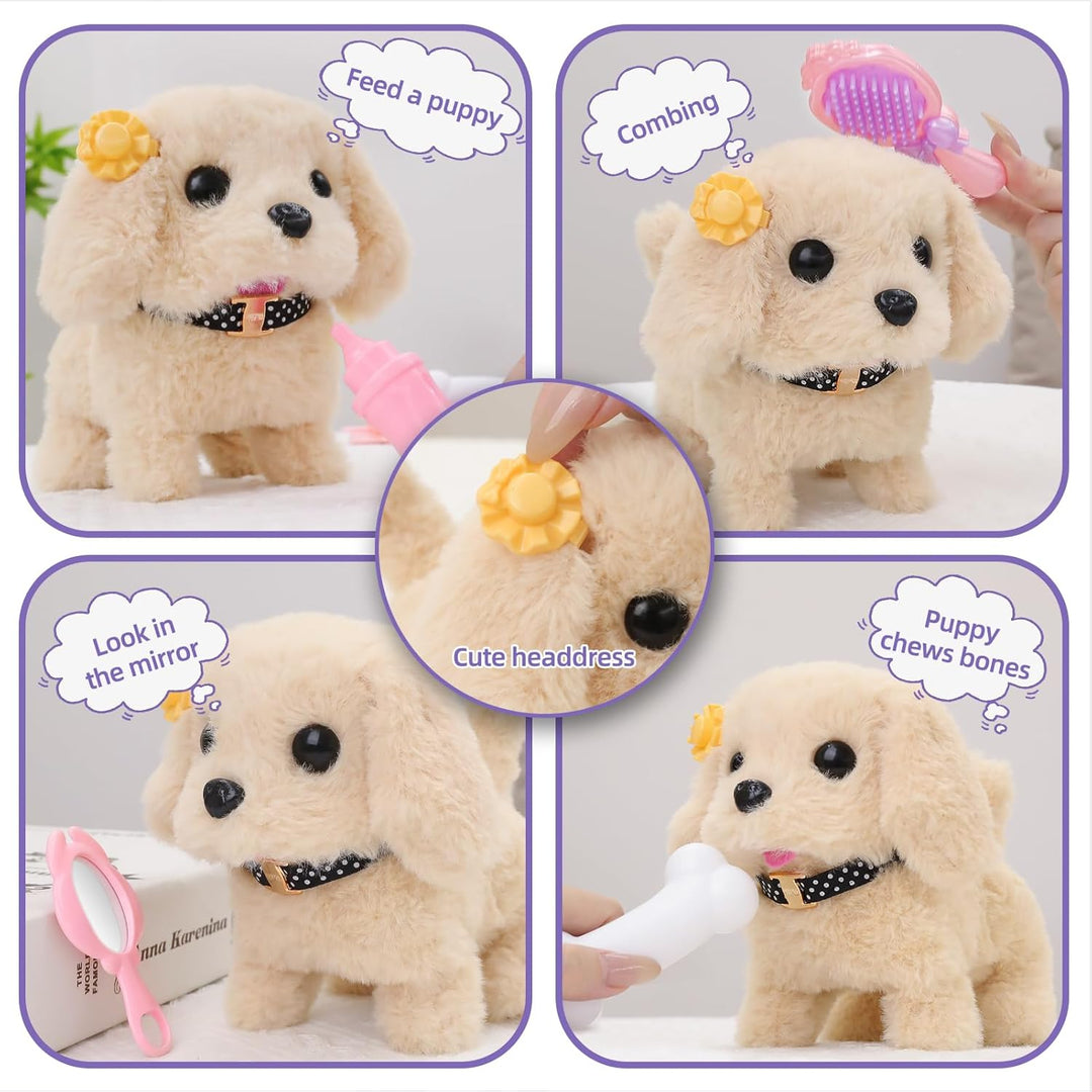 Vanvimen 16 piezas de juguetes de perro robot para niñas, juguetes...