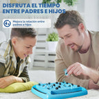Juego de imán, juegos magnéticos de ajedrez, juegos de mesa para niños de 6 a 8 a 12 años, juegos de ajedrez magnéticos, juegos de mesa familiares para niños y adultos, juego magnético con 40 piezas, divertidos regalos de cumpleaños para niños (azul)