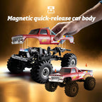 BEEZRC FMS 1/24 FCX24 Ford F-100 - Oruga RC con licencia oficial, liberación rápida magnética, transmisión de dos velocidades, control remoto, Rock Crawler rc camión, todoterreno para adultos, RTR
