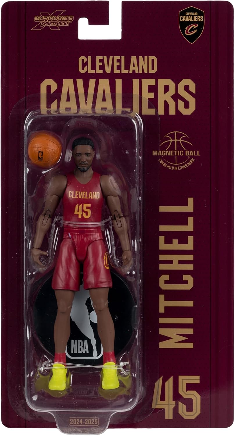 McFarlane Toys - NBA Donovan Mitchell (Cleveland Cavaliers) Figura de acción de 6 pulgadas McFarlane SportsPicks