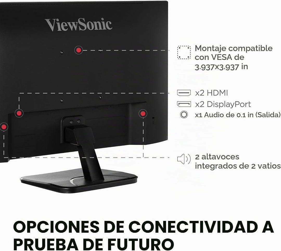 ViewSonic VA2756-4K-MHD Monitor IPS 4K de 27 Pulgadas con Marco Ult...