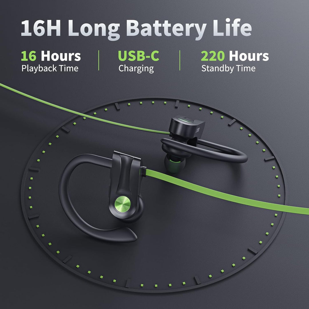 JOYWISE - Auriculares Bluetooth, auriculares inalámbricos IPX7 resi...