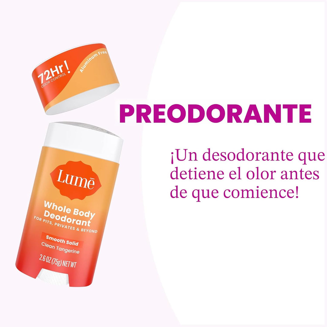 Lume Desodorante para Todo el Cuerpo - Barra Lisa y Sólida - Contro...