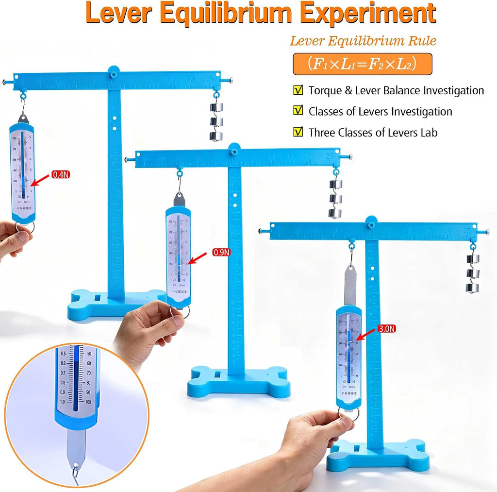 Kit de mecánica física, juego de laboratorio con polea, equilibrio