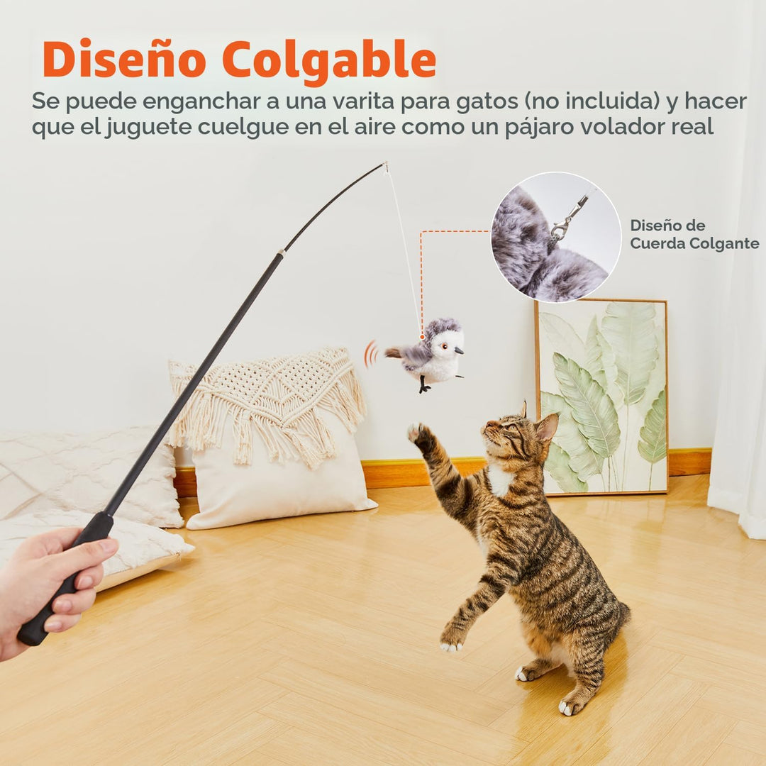 Potaroma Juguetes para Gatos Ave Flapping (No Vuela), Canturreo Rea...