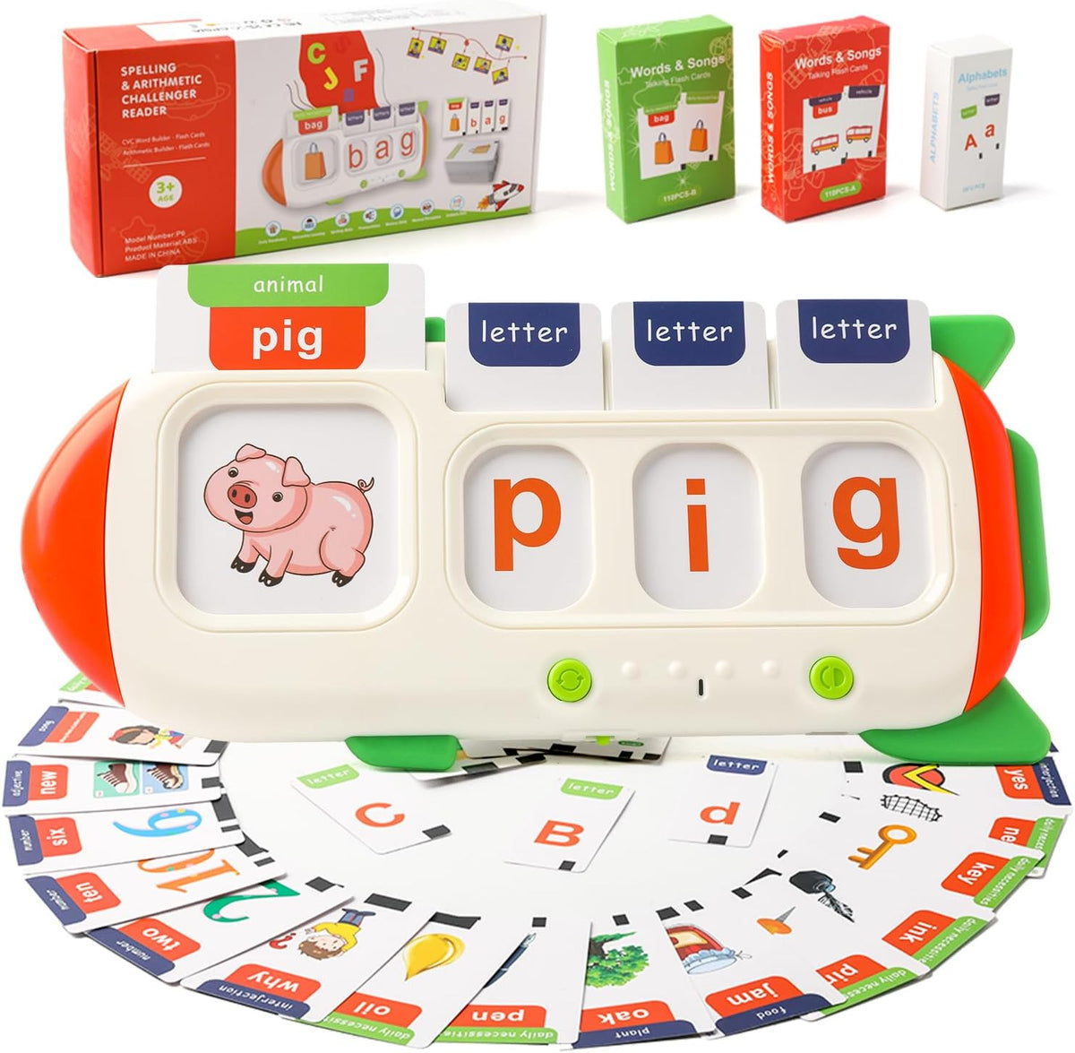 Tarjetas flash parlantes para niños pequeños, Tarjetas flash