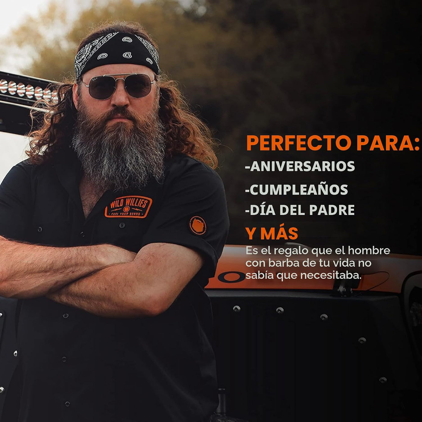 Wild Willies Alisador de barba para hombres \u2013 3 ajustes de tem...