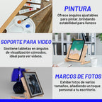 Caballete de mesa ajustable de madera de haya con capacidad para hasta 22.5 pulgadas