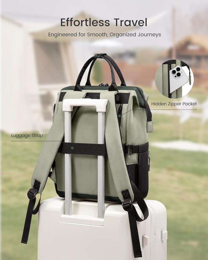 LOVEVOOK - Mochila de computadora portátil para mujer, mochila de 1...