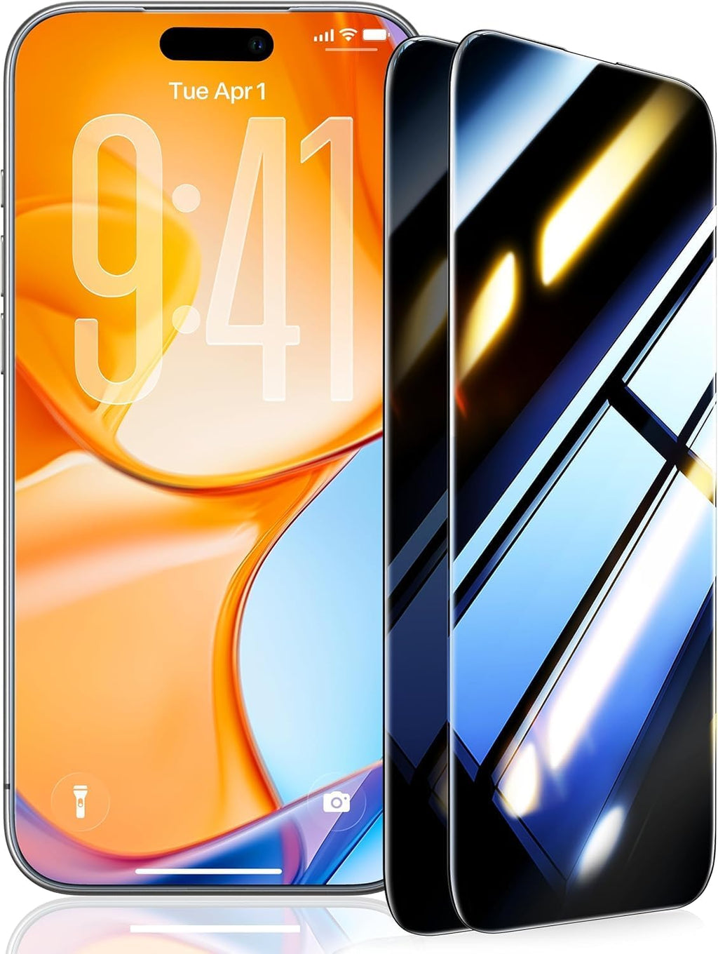 UltraGlass TOP 9H+ Armor para iPhone 16 Pro Max Protector de Pantalla con Privacidad