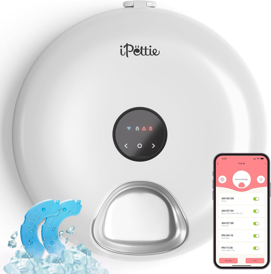 iPettie Donut Frost WiFi 6 Comedero automático de alimentos húmedos con
