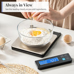 KitchenTour - Báscula digital de cocina de 10kg / 22 lbs/22 libras; báscula