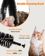 Rascador Automático para Gatos, Cepillo de Arco con Almohadilla de Sisal Tejido Resistente, Poste de Frotación y Juguete de Catnip, Rascadores para la Cara y Cuerpo del Gato, Rascadores